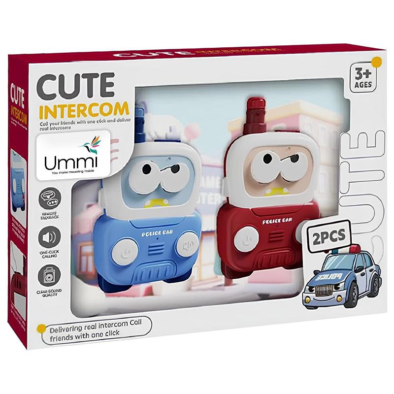 Дитяча навчальна рація ME-214 Police Car Cute Intercom (2pcs) Blue / Red - Зображення 5