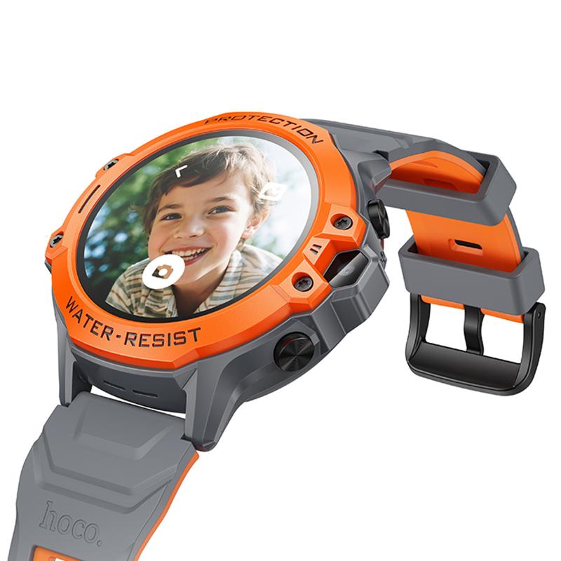 Дитячий cмарт-годинник Hoco Y107 4G with call function Orange - Зображення 3