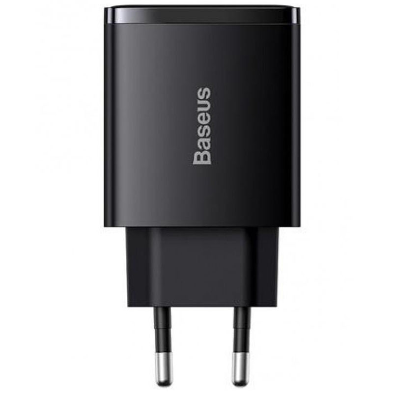 МЗП Baseus Compact Quick Charger PD30W+QC3.0 (2USB-A/1C) (CCXJ-E) Чорний - Зображення 2