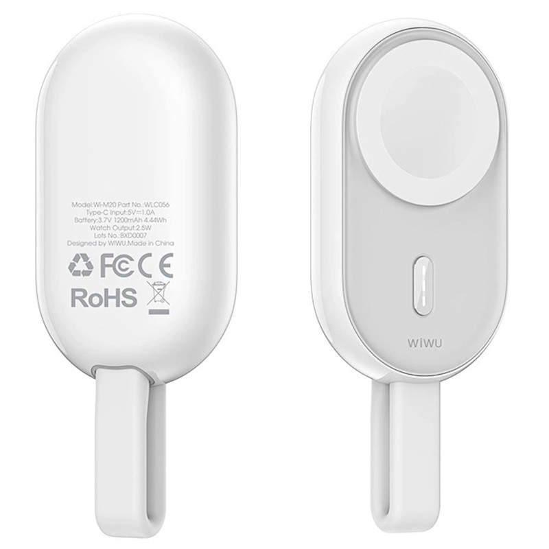 Портативний ЗП Power Bank WIWU Wi-M20 For Apple Watch 1200 mAh White - Зображення 2
