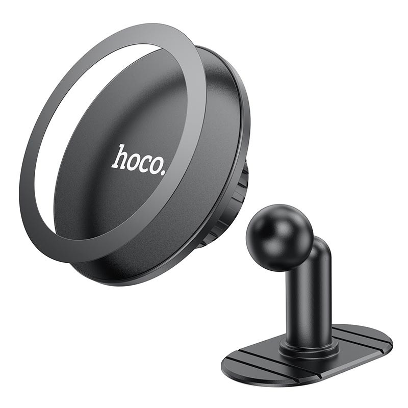 Автотримач Hoco H13 Fine jade ring (center console) Black - Зображення 2