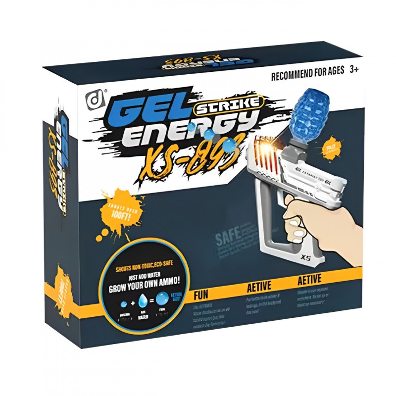 Пістолет на гідрогелевих кульках (орбізах) Gel Energy XS-873 Orange - Зображення 6