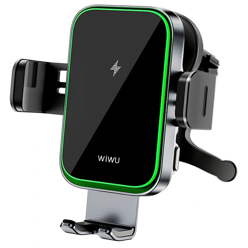 Автотримач з БЗП WIWU CH-313 15W (center console) Black - Зображення 3