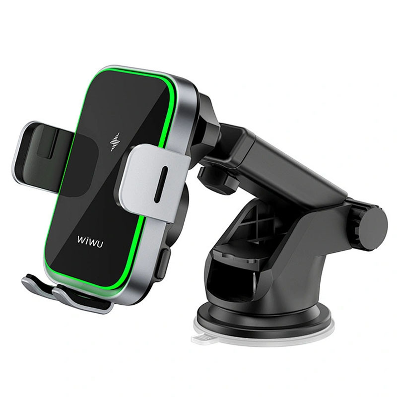 Автотримач з БЗП WIWU CH-313 15W (center console) Black - Зображення 8