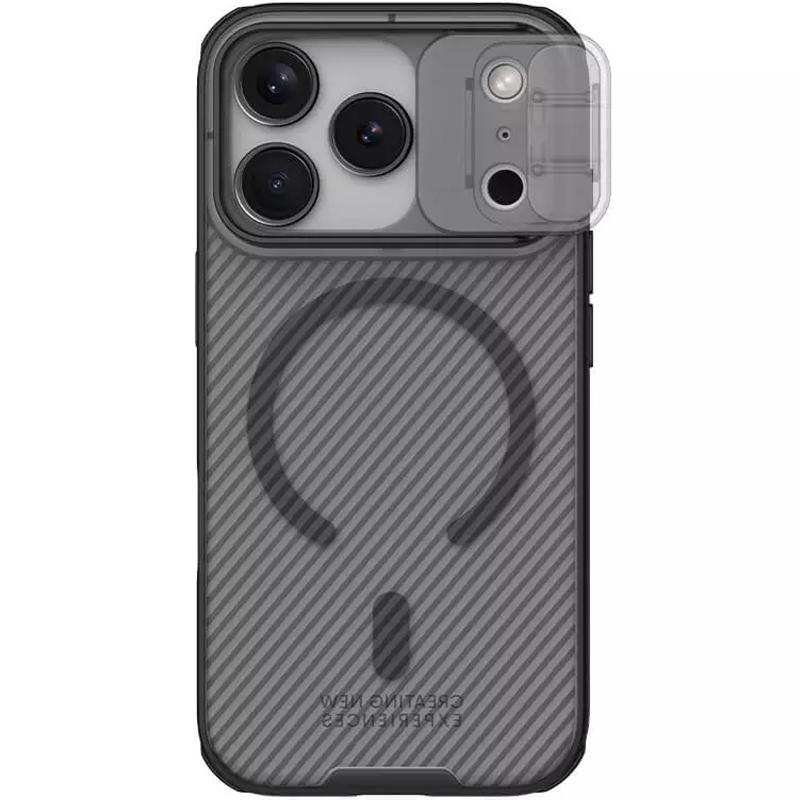 Карбонова накладка Nillkin CamShield Pro Magnetic для Apple iPhone 17 Pro (6.3") Transparent black - Зображення 2