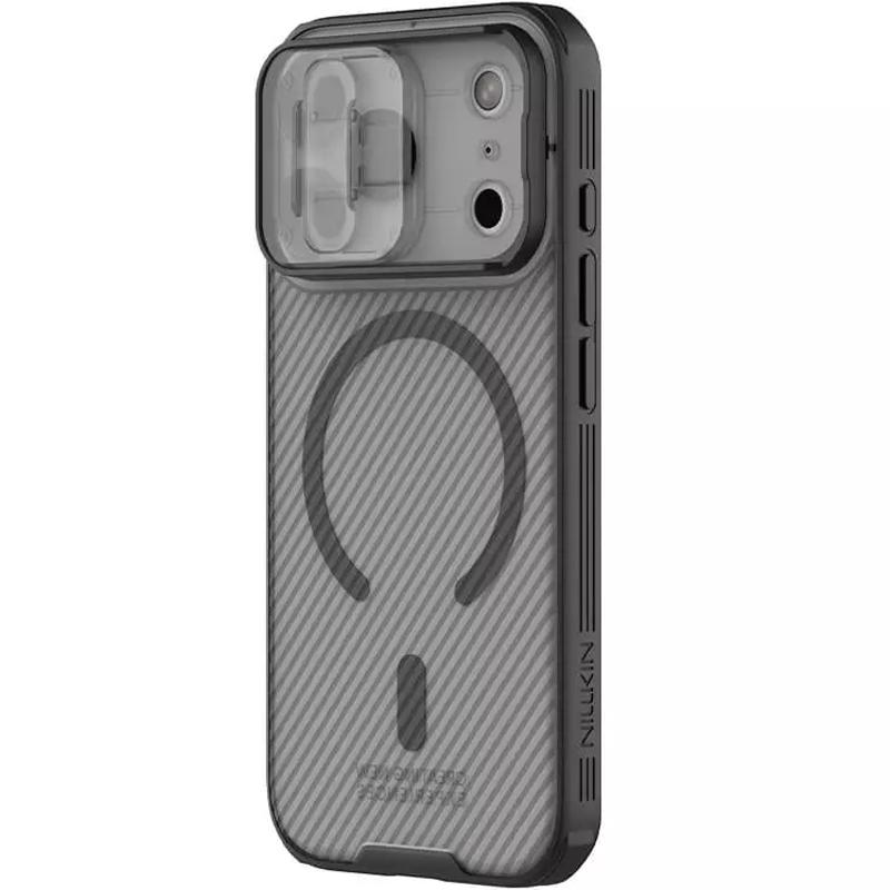 Карбонова накладка Nillkin CamShield Pro Magnetic для Apple iPhone 17 Pro (6.3") Transparent black - Зображення 3
