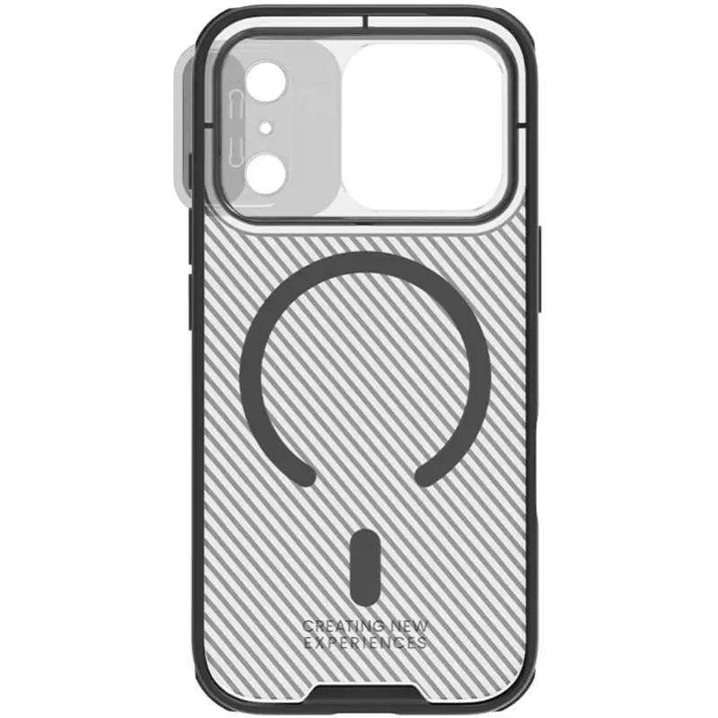 Карбонова накладка Nillkin CamShield Pro Magnetic для Apple iPhone 17 Pro (6.3") Transparent black - Зображення 5