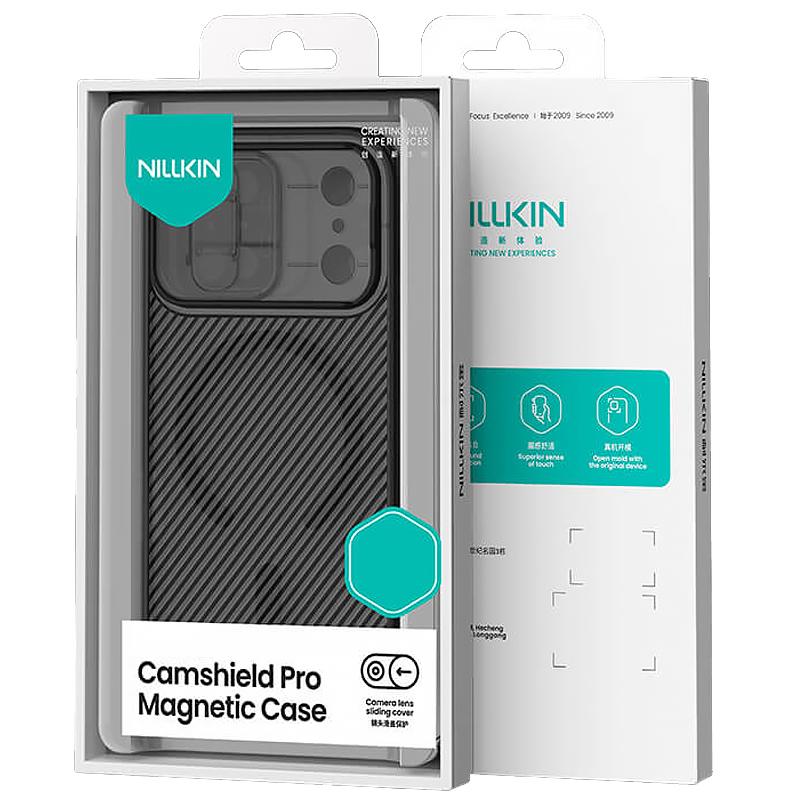 Карбонова накладка Nillkin CamShield Pro Magnetic для Apple iPhone 17 Pro (6.3") Transparent black - Зображення 6