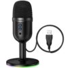 Мікрофон электретный для геймінгу Hoco L25 Bright USB (всеспрямований) Black