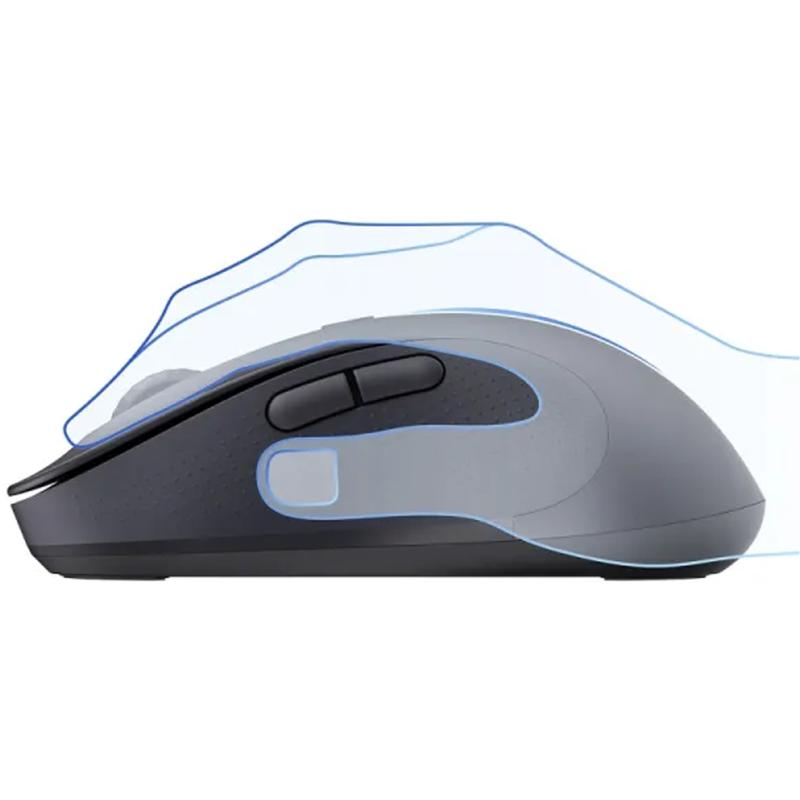 Миша бездротова Baseus F02 Ergonomic Bluetooth (B010555) Cluster Black - Зображення 6