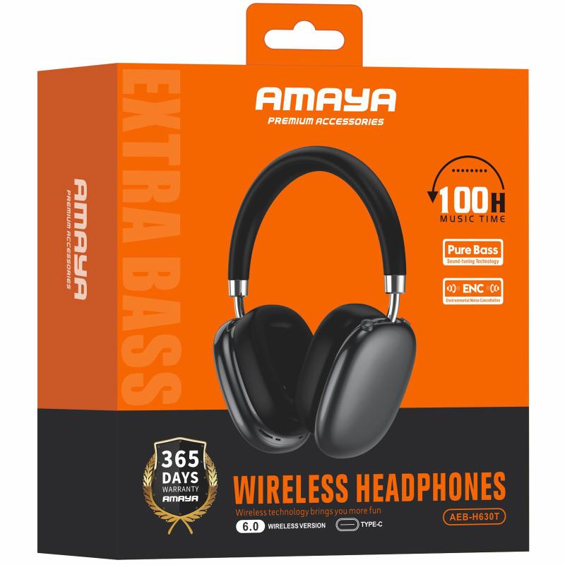 Накладні бездротові навушники Amaya H630T ENC Black - Зображення 2