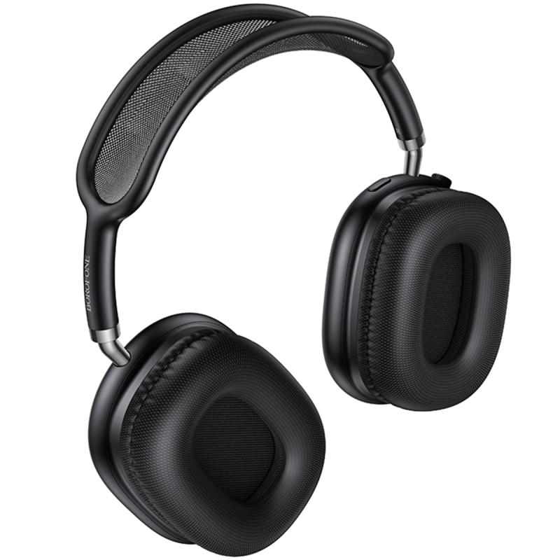 Накладні бездротові навушники Borofone BO36 Tone Black - Зображення 3