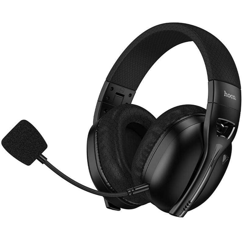 Накладні бездротові навушники Hoco W114 Magic +3.5mm+2.4G Black - Зображення 6