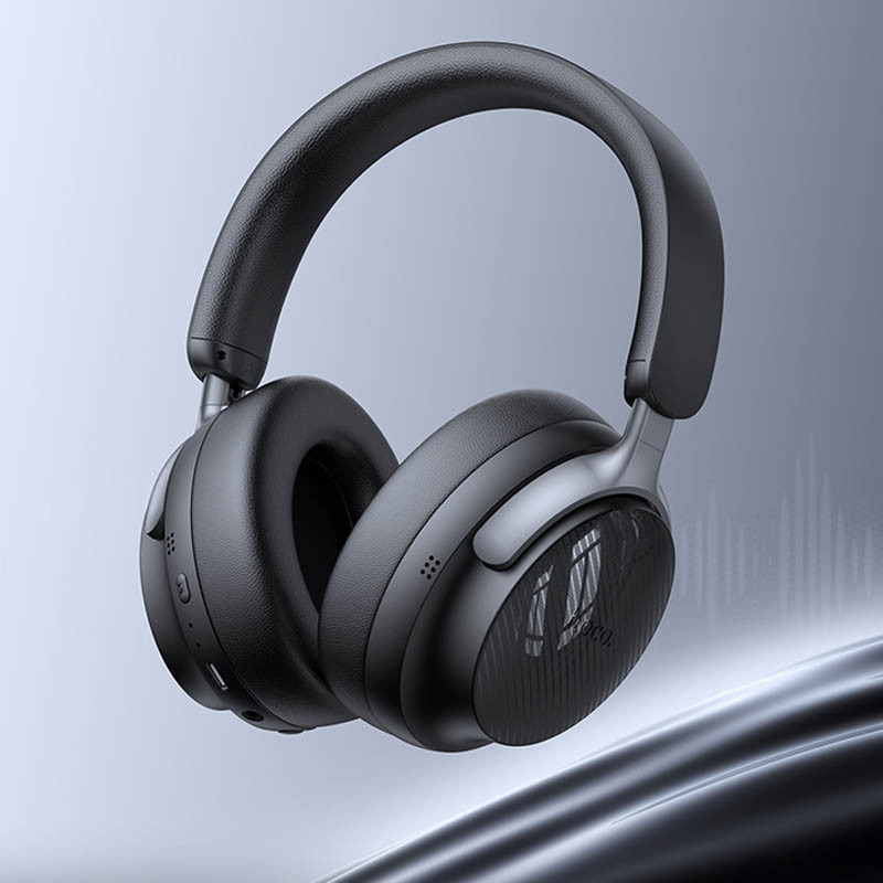 Накладні бездротові навушники Hoco W53 Plus Tone ANC Classic Black - Зображення 4