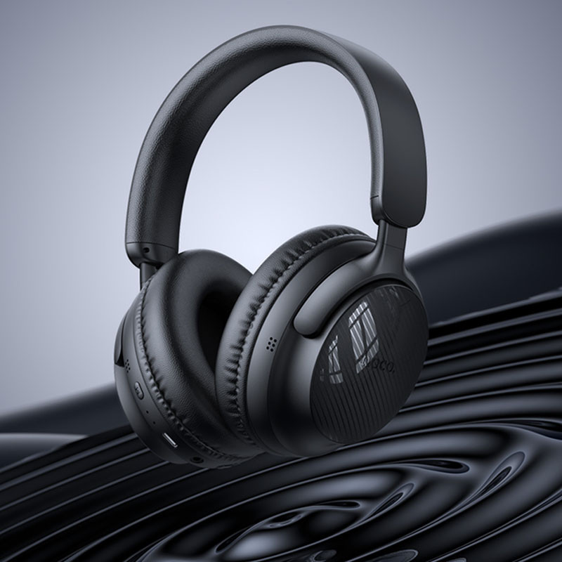 Накладні бездротові навушники Hoco W53 Tone Classic Black - Зображення 3