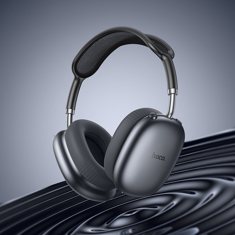 Накладні бездротові навушники Hoco W55 Plus Happiness ANC noise reduction Deep space gray - Зображення 3