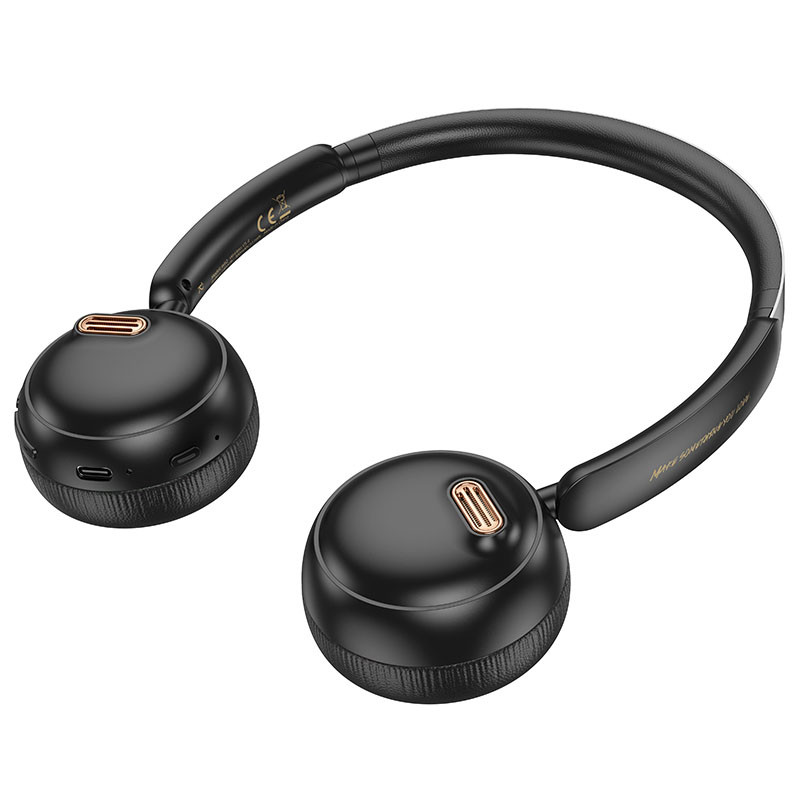 Накладні бездротові навушники Hoco W62 Verso retro Black - Зображення 2