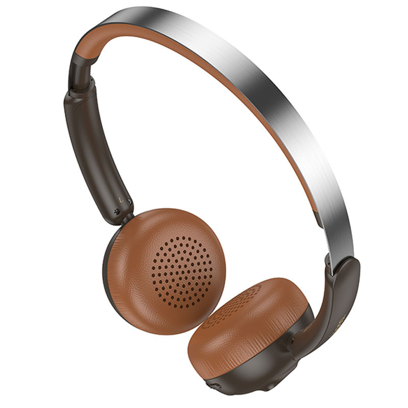 Накладні бездротові навушники Hoco W62 Verso retro Brown - Зображення 2