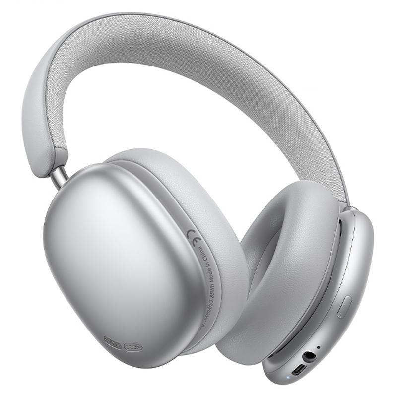 Накладні бездротові навушники Hoco W63 Triunfo ANC Silver - Зображення 4