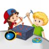 Настільна інтерактивна гра Ummi 707-88 Nail Hammering Game Blue