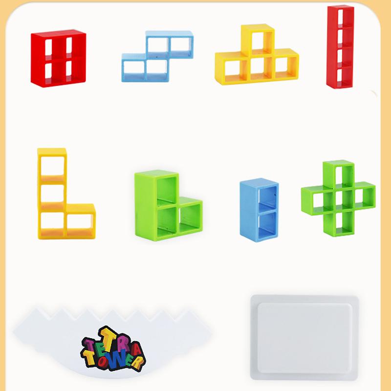 Настільна інтерактивна гра Ummi ME-008 Tetris tower game Colorful - Зображення 4