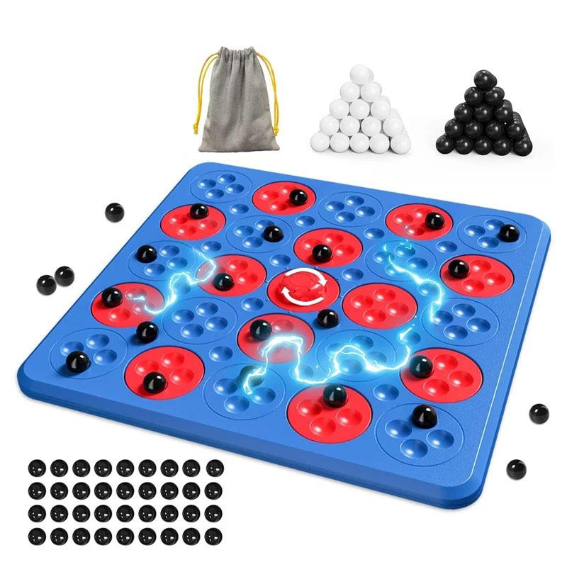 Настільна інтерактивна гра Ummi ME-194 Magnetic Chess Game 5 in a Row Blue - Зображення 2
