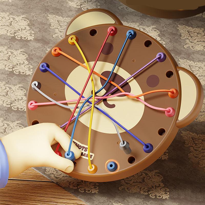 Настільна інтерактивна гра Ummi ME-241 Cute Bear Rope Unravelling Game Brown - Зображення 3