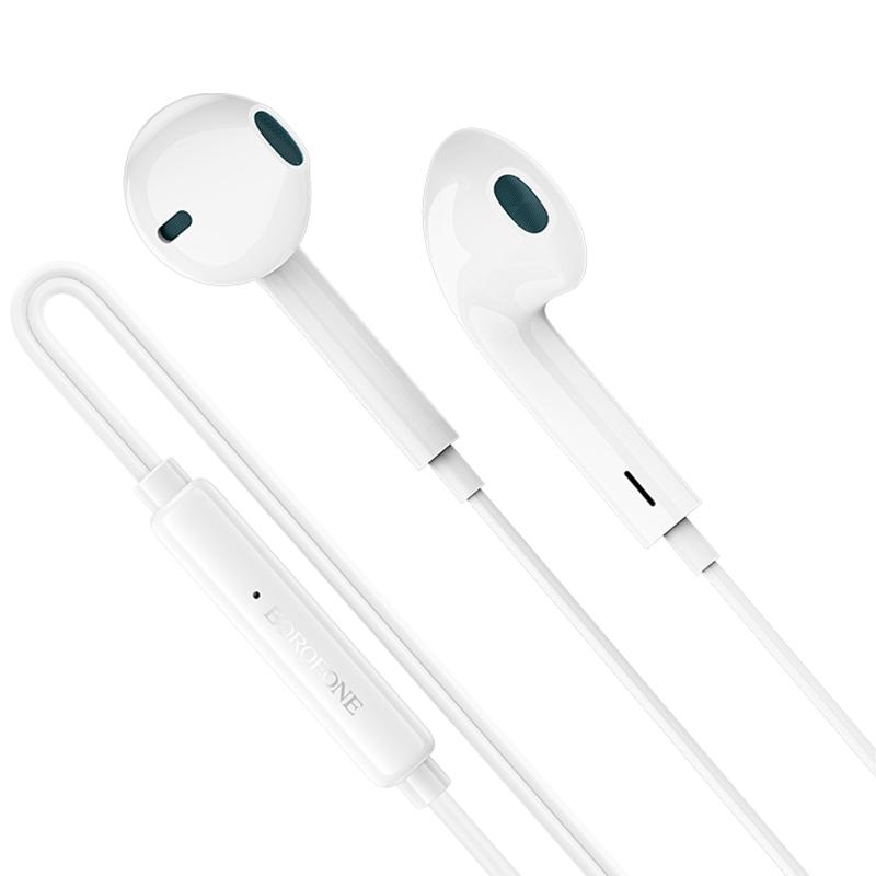 Навушники Borofone BM100 Fuente universal with microphone (Type-C/1.2m) White - Зображення 2