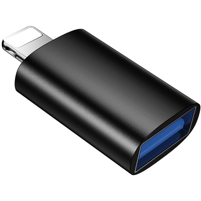 Перехідник Borofone BV26 Lightning Male to USB Female USB2.0 Black - Зображення 2