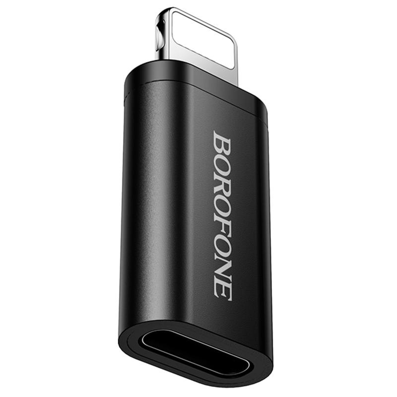 Перехідник Borofone BV26A Lightning Male to Type-C Female Black