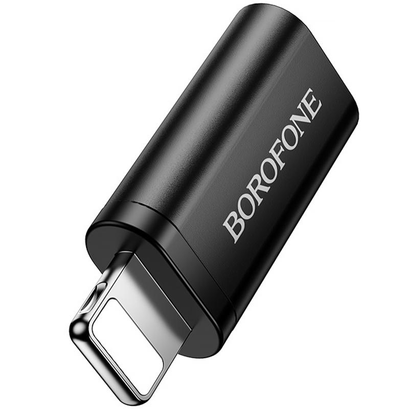 Перехідник Borofone BV26A Lightning Male to Type-C Female Black - Зображення 4
