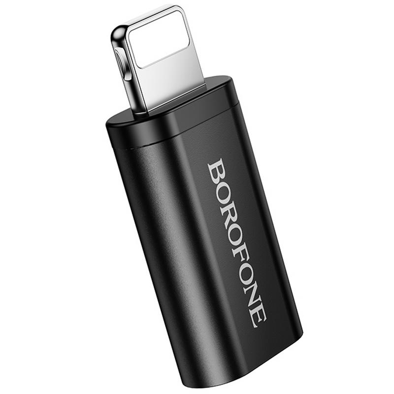 Перехідник Borofone BV26A Lightning Male to Type-C Female Black - Зображення 5