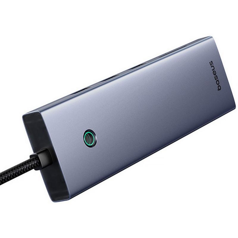 Перехідник HUB Baseus UltraJoy 10-Port (Type-C to HDMI+VGA+USB3.0*3+PD+RJ45+SD/TF3+3.5mm) (80C8) Slate Grey - Зображення 4
