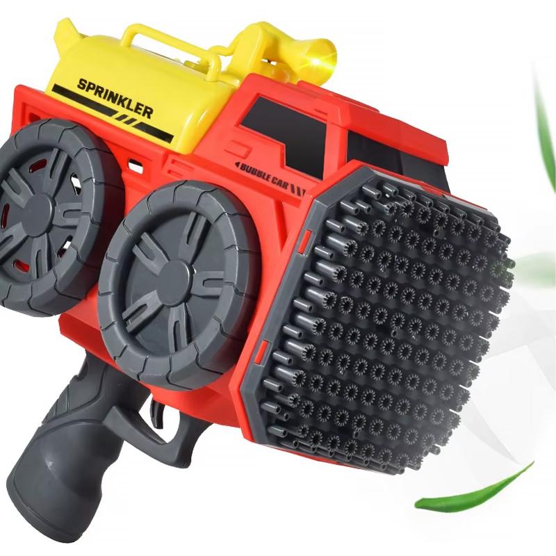 Пістолет з мильними бульбашками SHT KB1295 Truck на 139 отворів + 2xbottle 60ml Red - Зображення 2