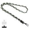 Плетенный шнурок (5мм) 120см Dark Green / Black / White