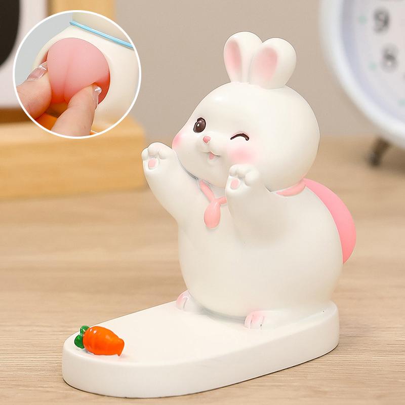 Підставка для телефону Funny Animals Rabbit With Carrot - Зображення 2