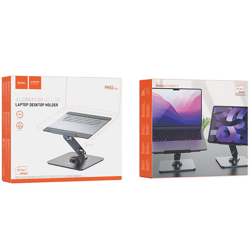 Підставка настільна Hoco PH52 Plus Might metal rotating Metal gray - Зображення 2