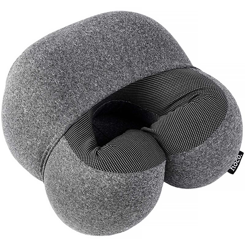 Подушка Hoco HX70 Neck Fitting memory foam Black - Зображення 4