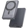 Портативний ЗП Power Bank Hoco Q46 Title PD20W з БЗП+card holder 5000 mAh Silver gray
