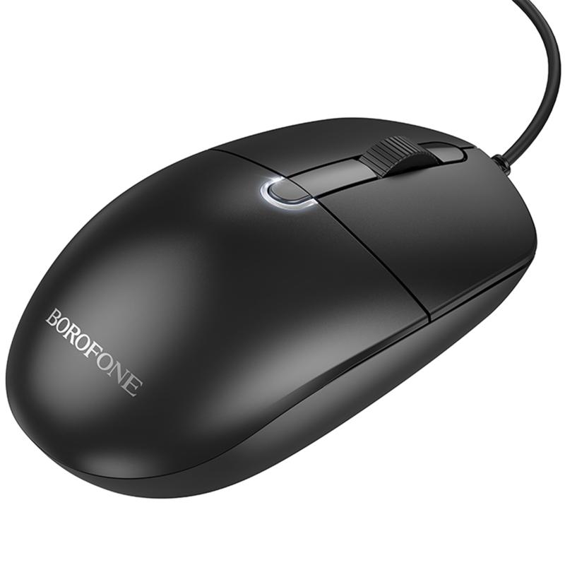 Миша дротова Borofone BG17 Morning Black - Зображення 6