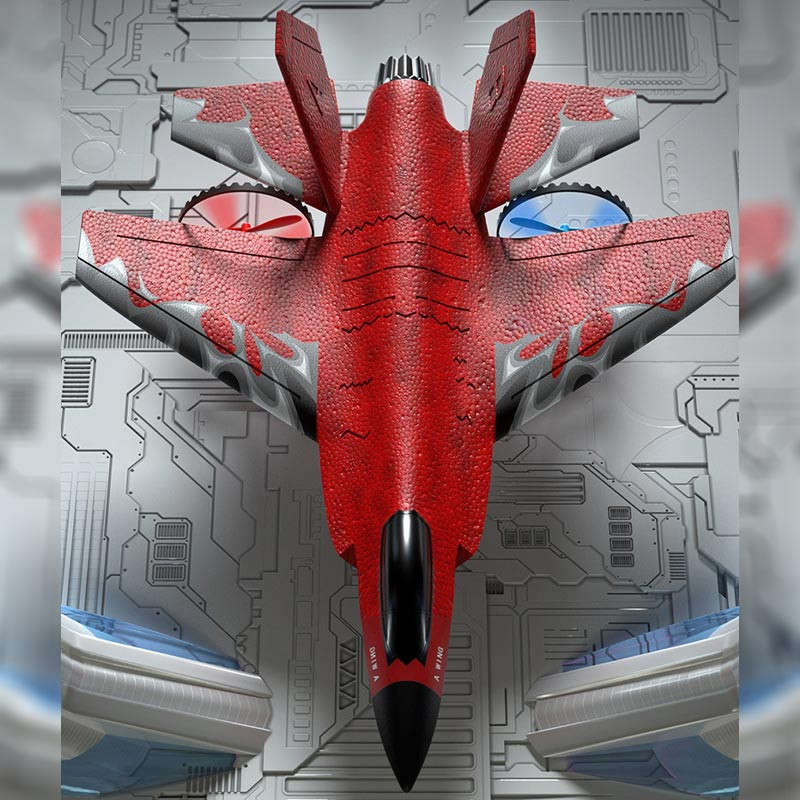 Літак на радіокеруванні SCHE HW39 F35 Fighter Red - Зображення 4
