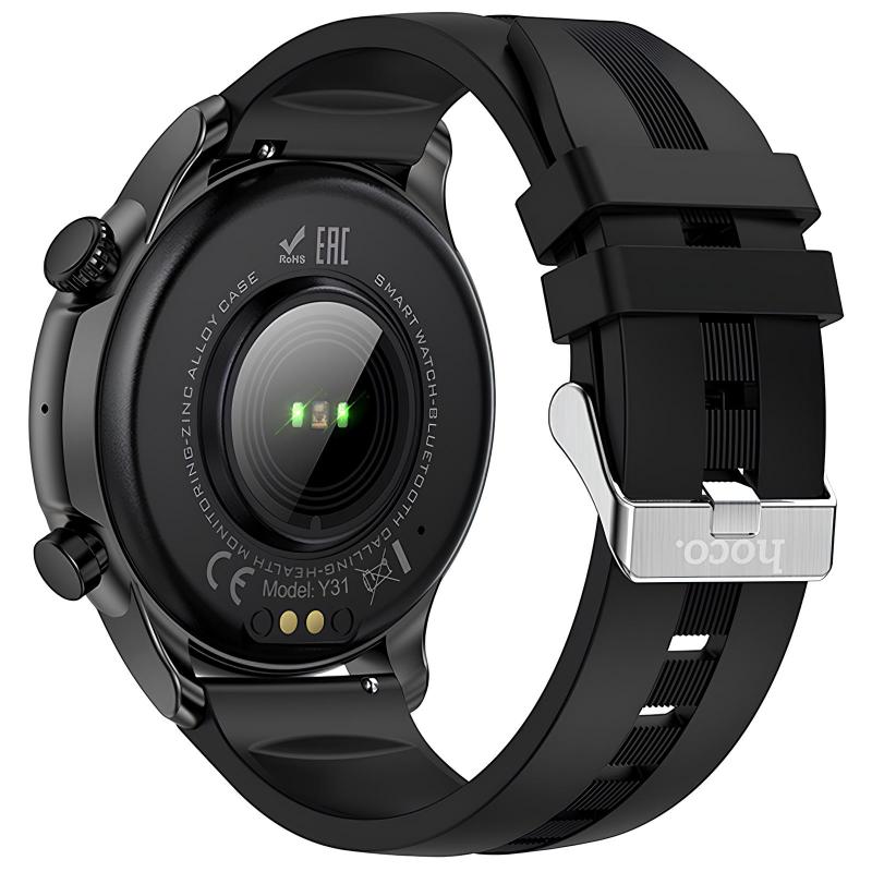 Смарт-годинник Hoco Y31 Smart sports watch (call version) Black - Зображення 3