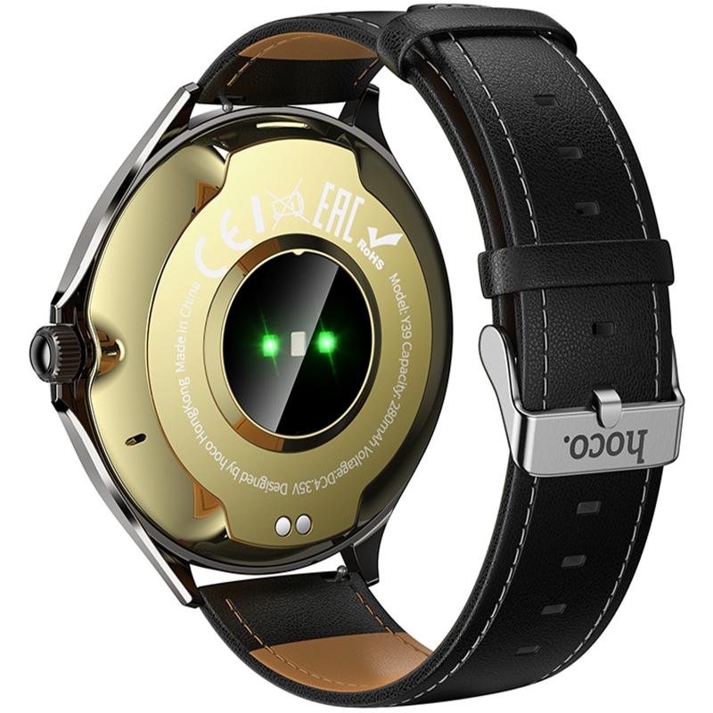 Смарт-годинник Hoco Y39 Smart sports watch (call version) Black - Зображення 3
