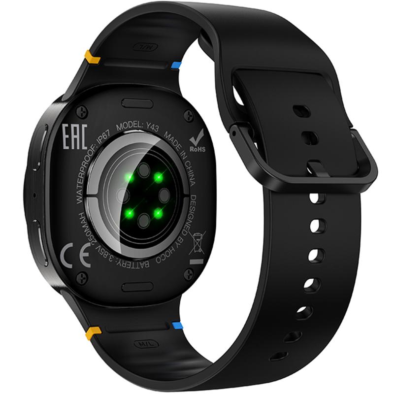 Смарт-годинник Hoco Y43 Amoled Smart sports watch (call version) Black - Зображення 3