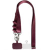 Шнурок широкий з двумя креплениями (2см) 140см Maroon