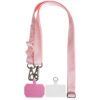 Шнурок широкий з двумя креплениями (2см) 140см Pink