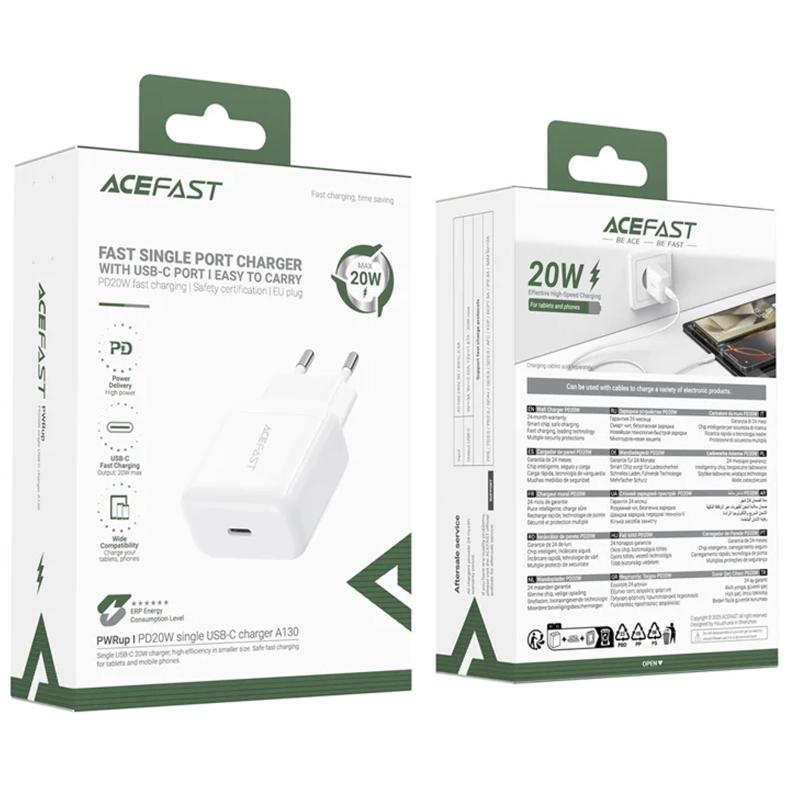 МЗП Acefast A130 PD20W (1USB-C) White - Зображення 2
