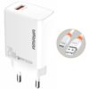 МЗП Amaya E57S QC3.0 20W (1USB-A) + кабель USB to Type-C White