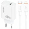 МЗП Amaya E76D PD30W (1USB-C) + кабель Type-C to Lightning White
