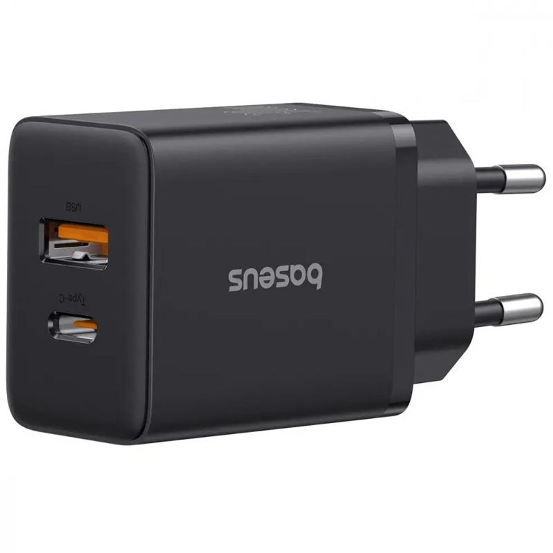 МЗП Baseus Cube Pro Fast Charger PD30W+QC3.0 (1USB-A/1C) (P10111404) Cluster Black - Зображення 2